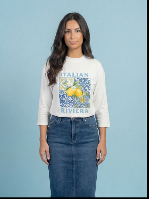 The Italia Boxy Tee