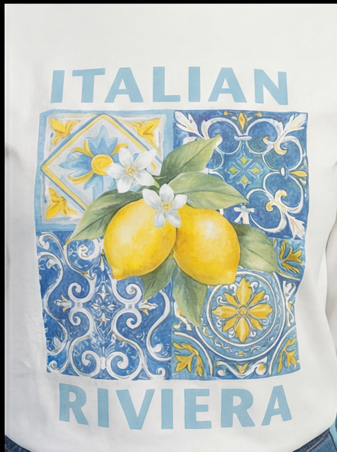The Italia Boxy Tee