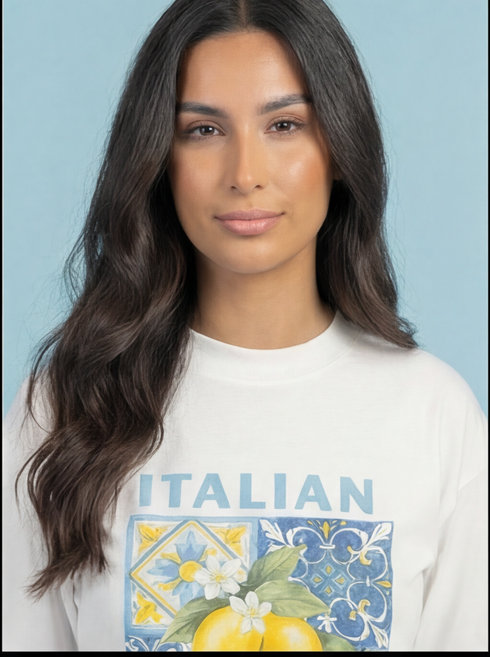 The Italia Boxy Tee