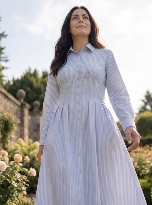 Coastal shirt dress