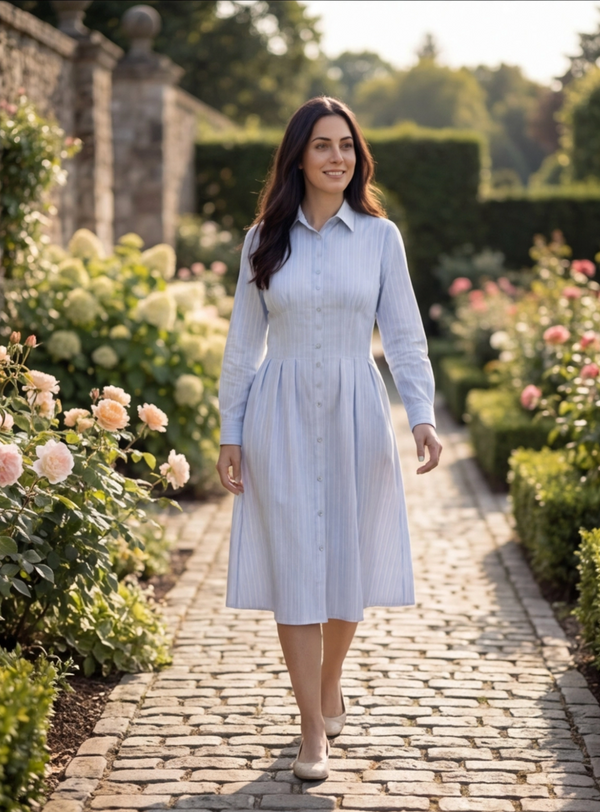 Coastal shirt dress
